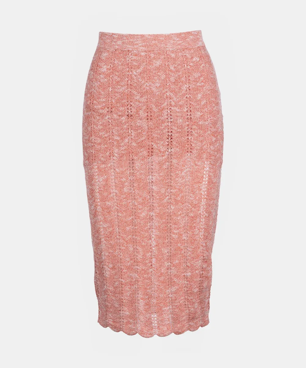 Cotton Silk Pointelle Skirt 5