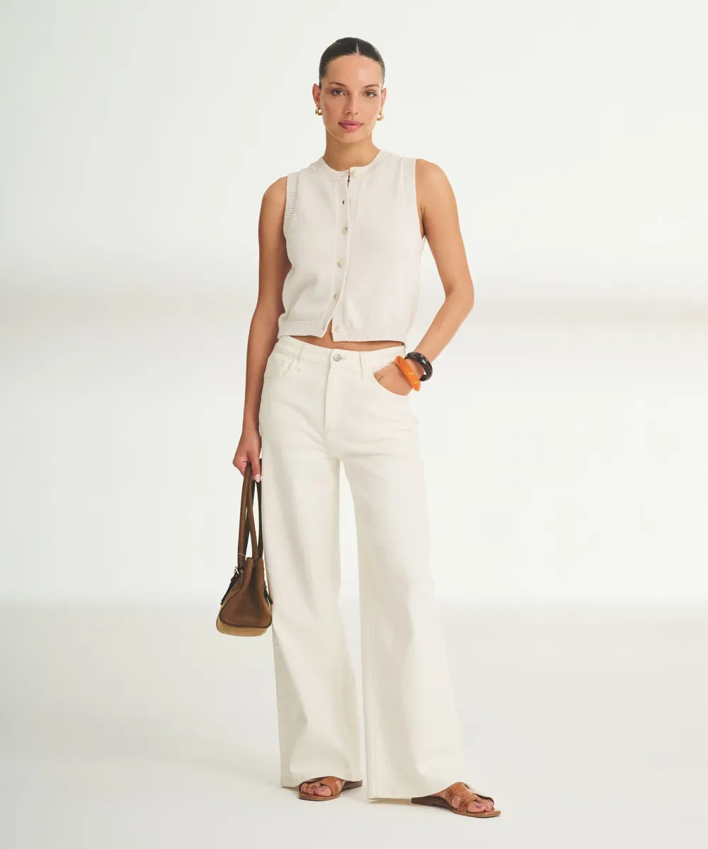 Cotton Sleeveless Cardigan 9