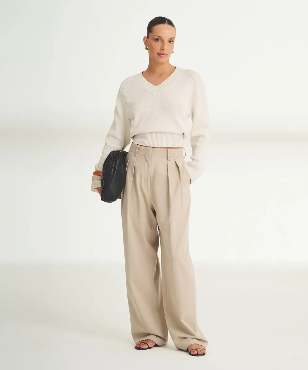 Cotton V-Neck Sweater 11