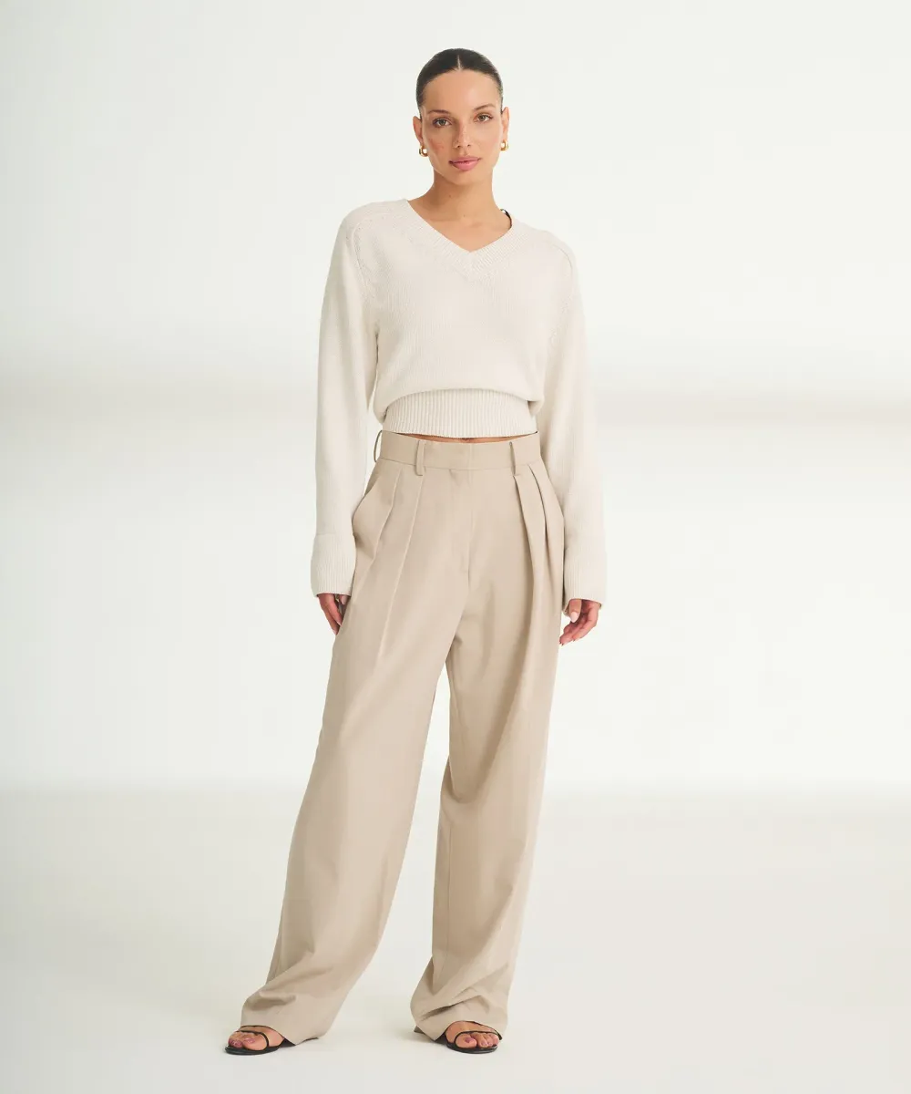 Cotton V-Neck Sweater 12