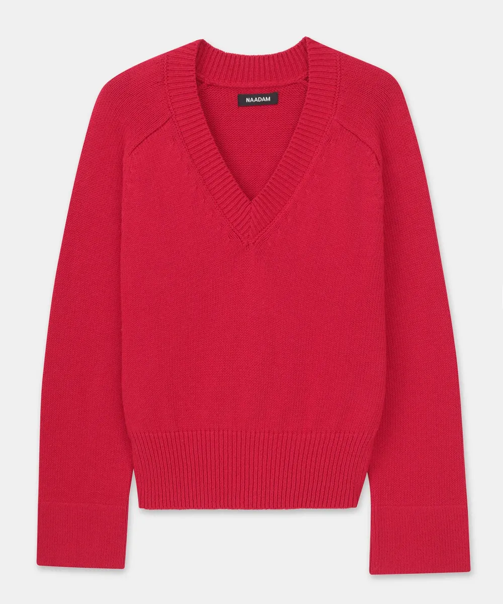 Cotton V-Neck Sweater 19