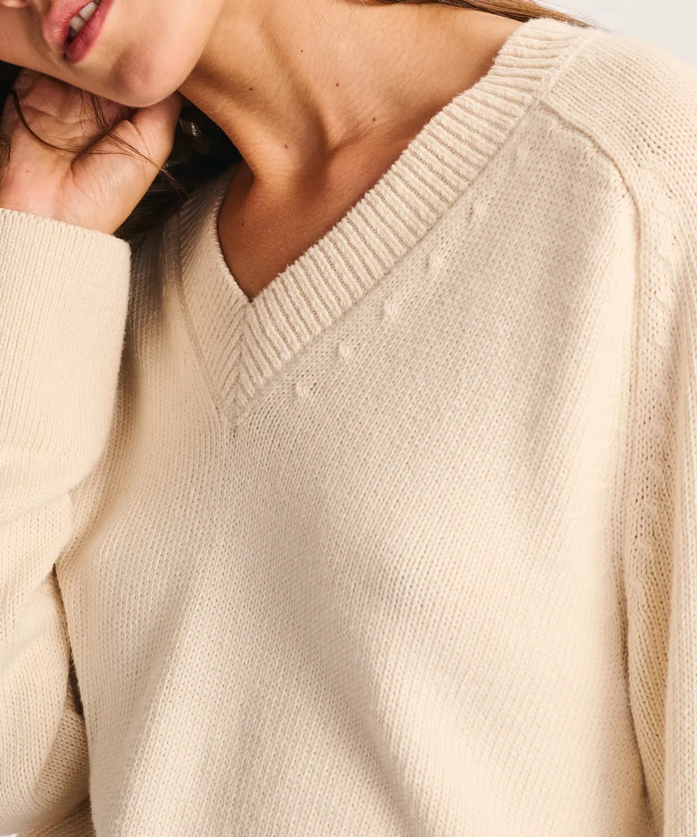 Cotton V-Neck Sweater 23