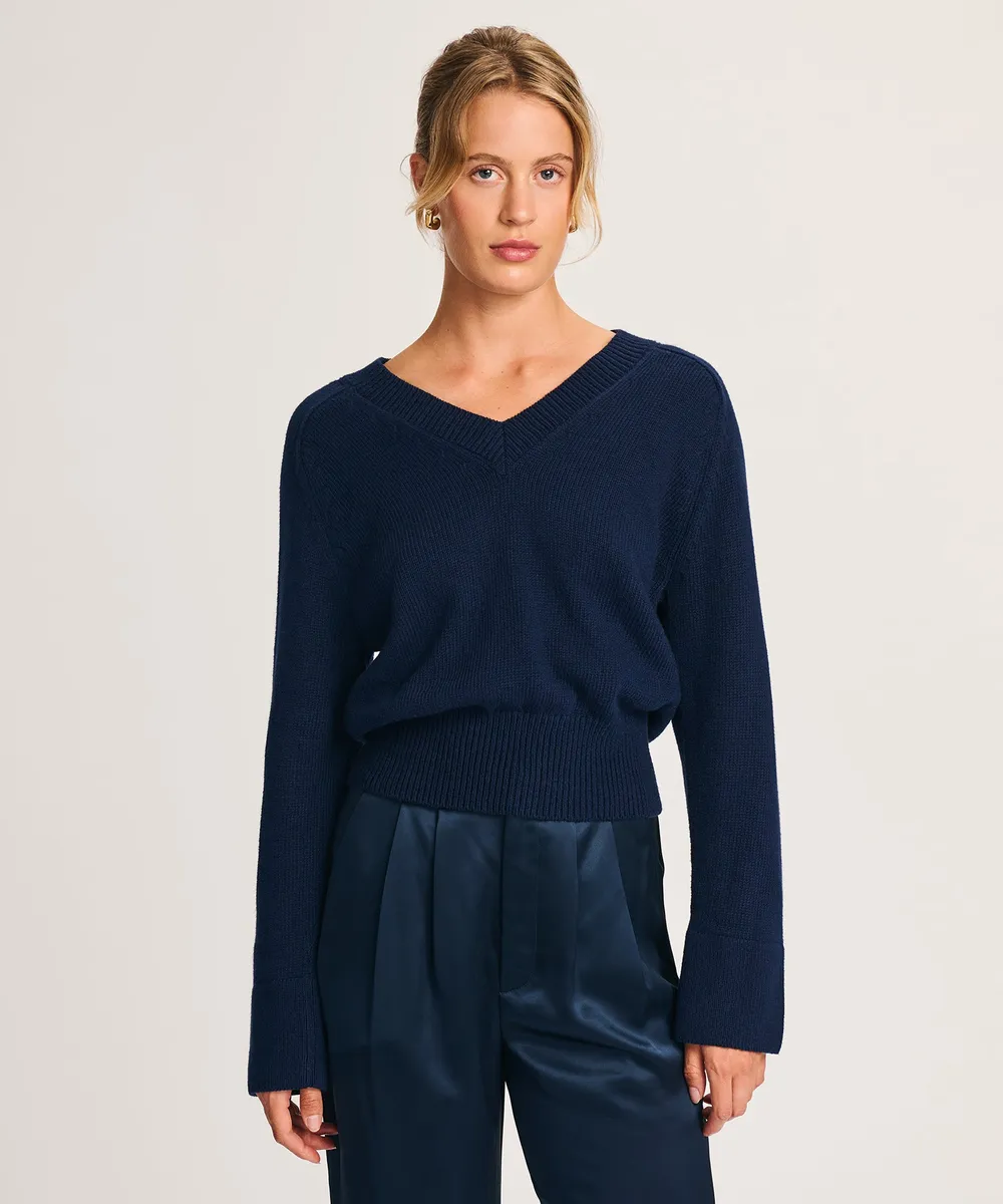 Cotton V-Neck Sweater 27
