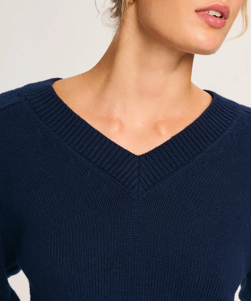 Cotton V-Neck Sweater 28