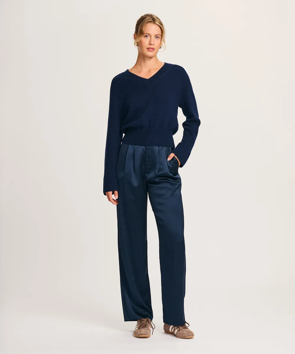 Cotton V-Neck Sweater 30
