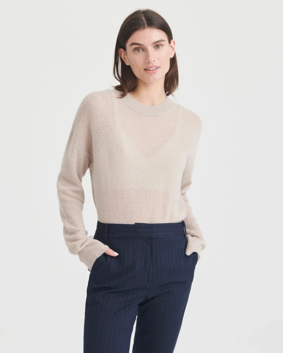 Featherweight Cashmere Crewneck Sweater 14