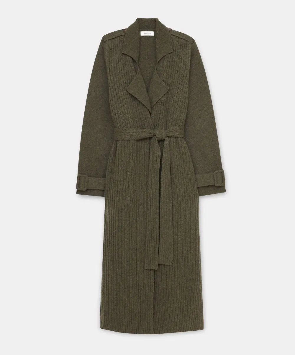 Full Length Two Piece Knit Coat 6