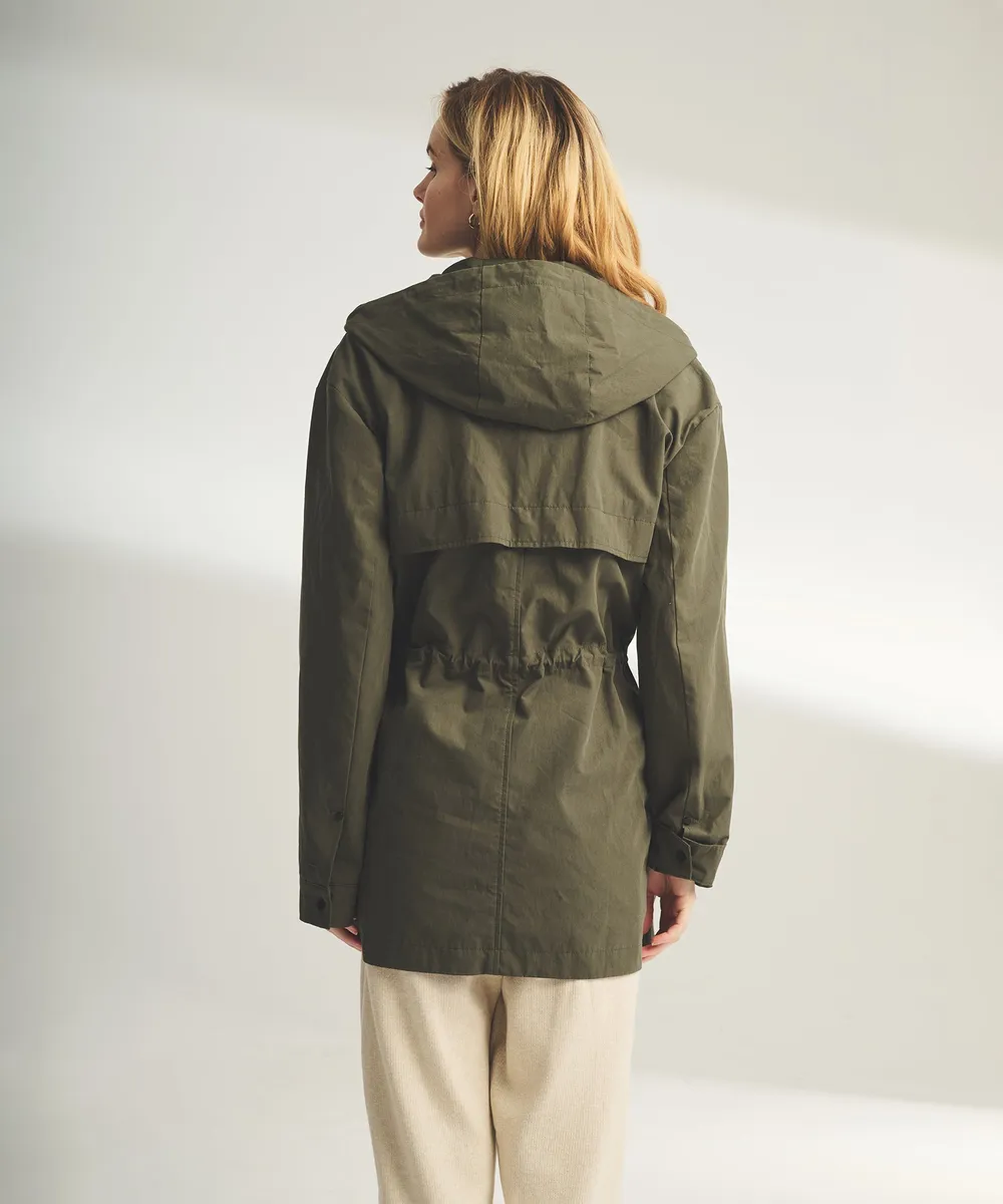 Hooded Raincoat with Removable Lining 12