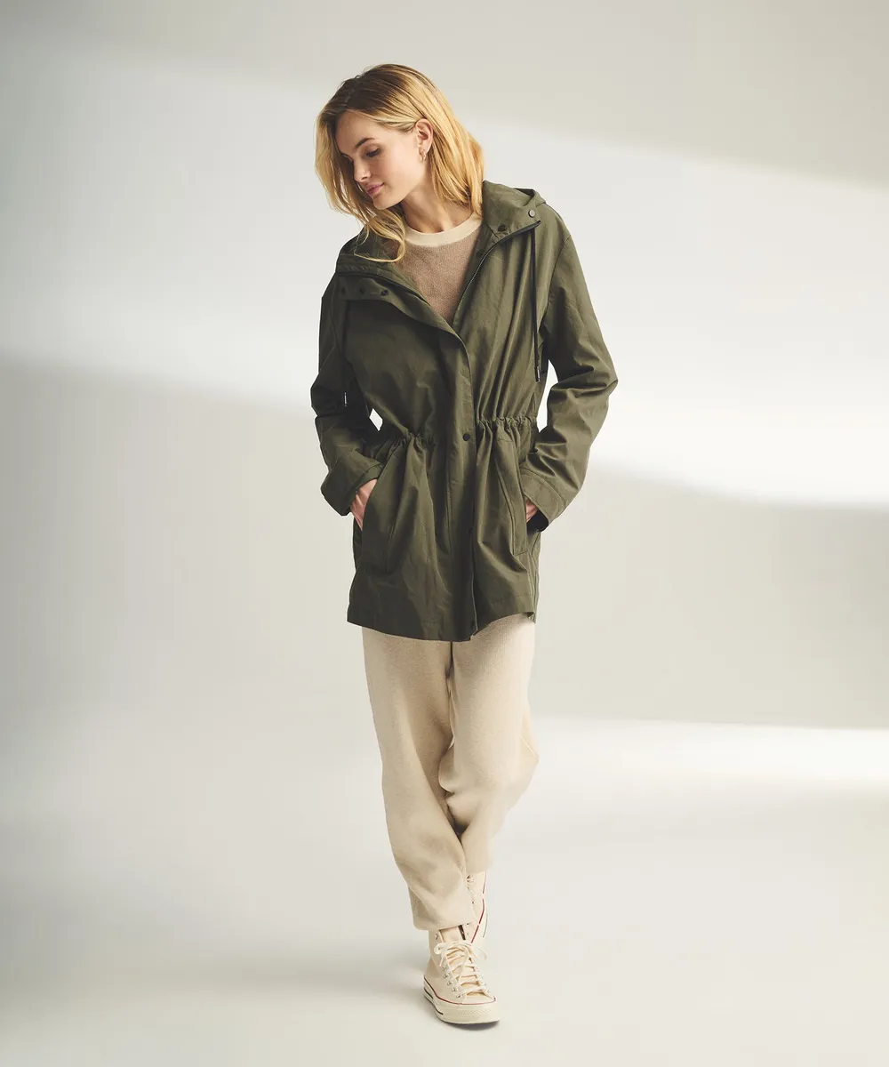 Hooded Raincoat with Removable Lining 9