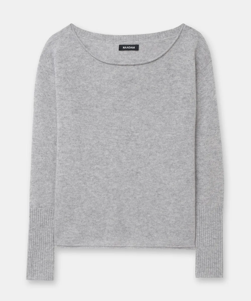 Lightweight Cashmere Boatneck Sweater 13