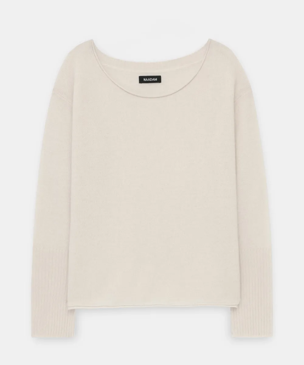 Lightweight Cashmere Boatneck Sweater 19