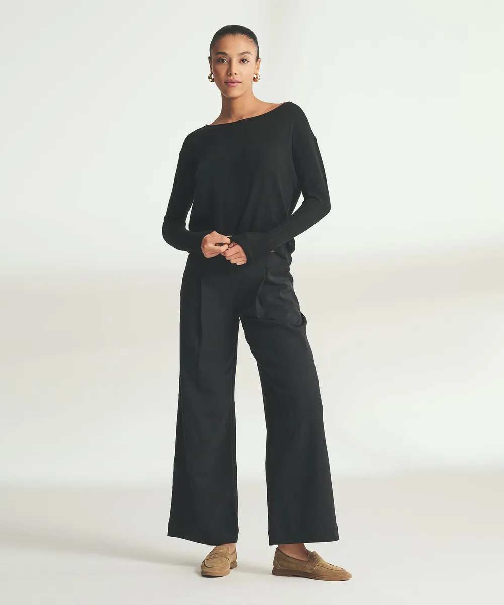 Lightweight Cashmere Boatneck Sweater 3