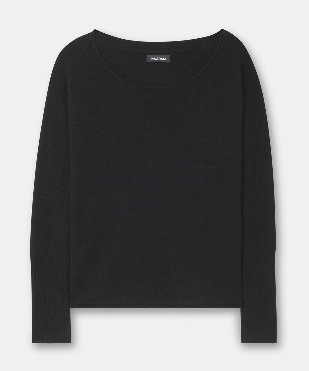 Lightweight Cashmere Boatneck Sweater 7