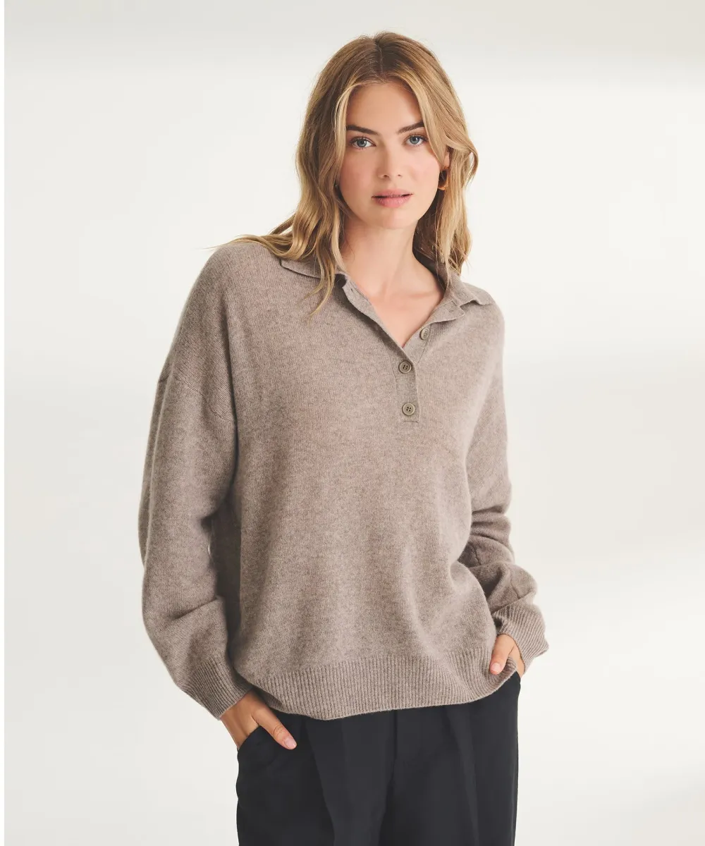 Lightweight Cashmere Oversized Polo 2