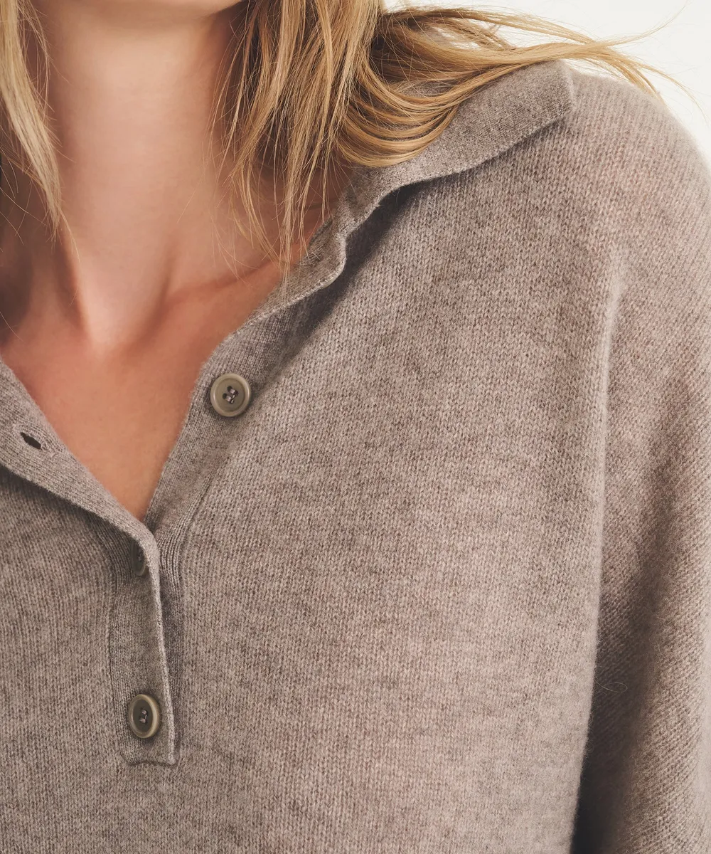 Lightweight Cashmere Oversized Polo 3