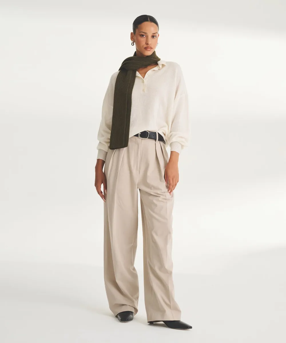 Lightweight Cashmere Oversized Polo 10