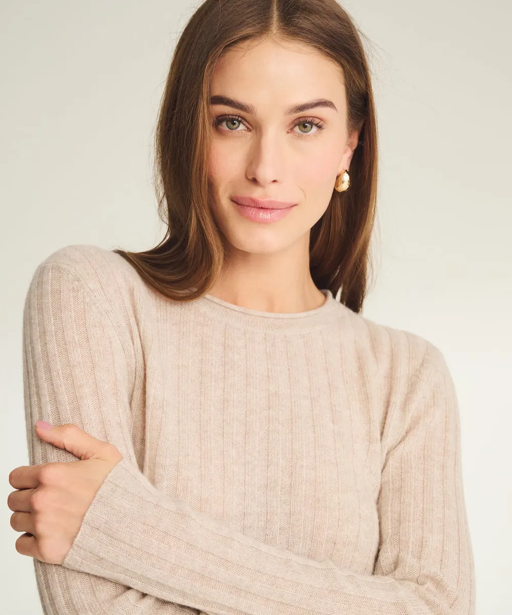 Lightweight Cashmere Ribbed Sweater 2
