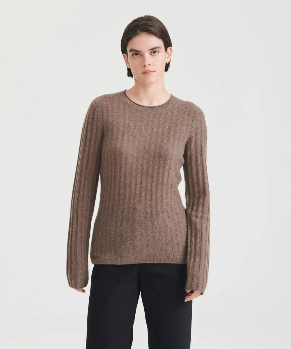Lightweight Cashmere Ribbed Sweater 14