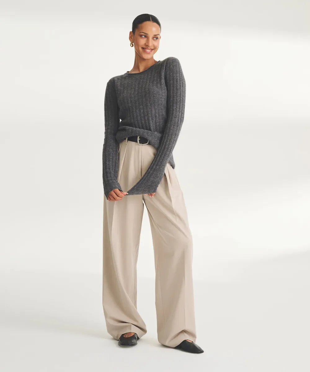 Lightweight Cashmere Ribbed Sweater 20