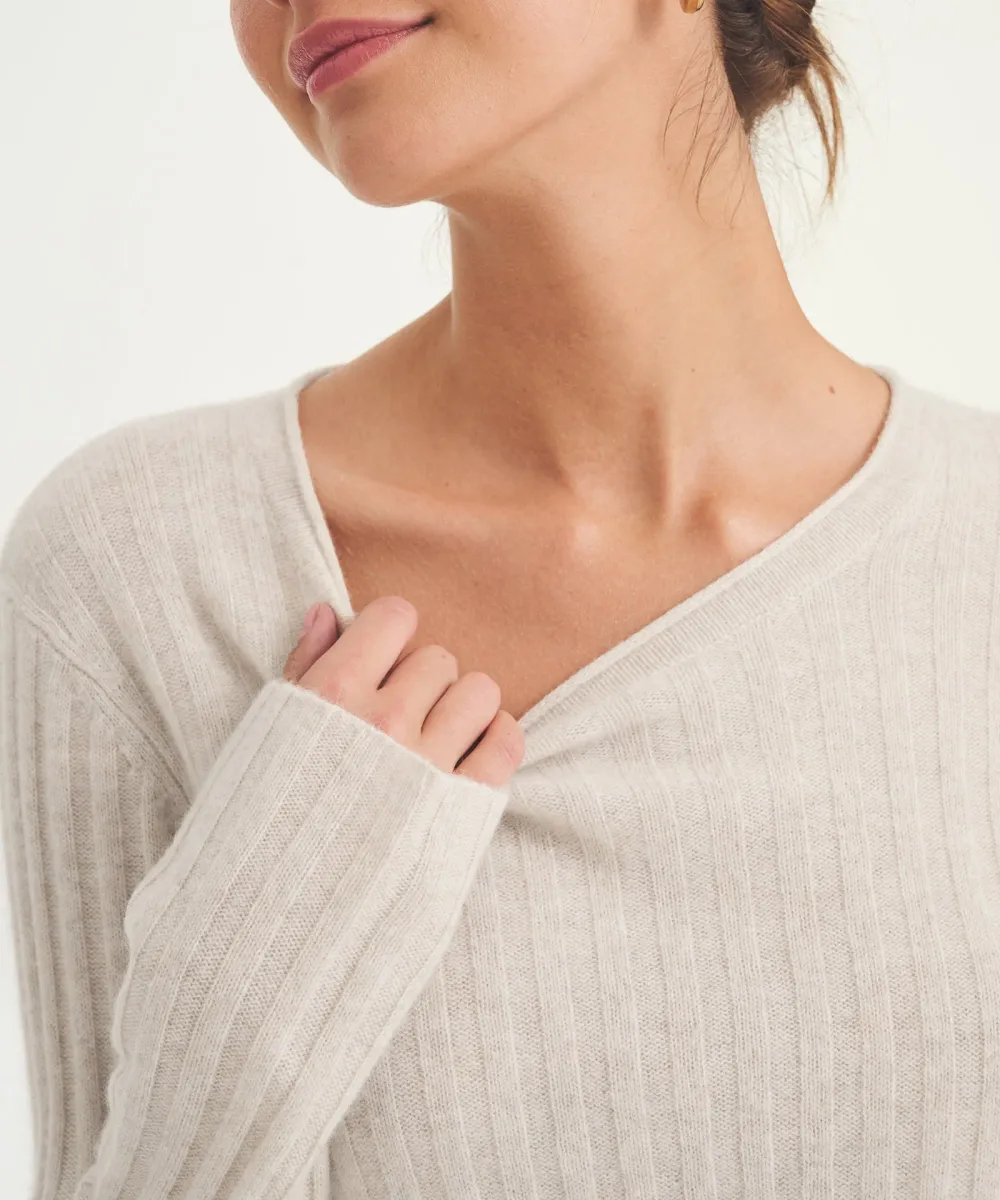 Lightweight Cashmere Ribbed Sweater 24