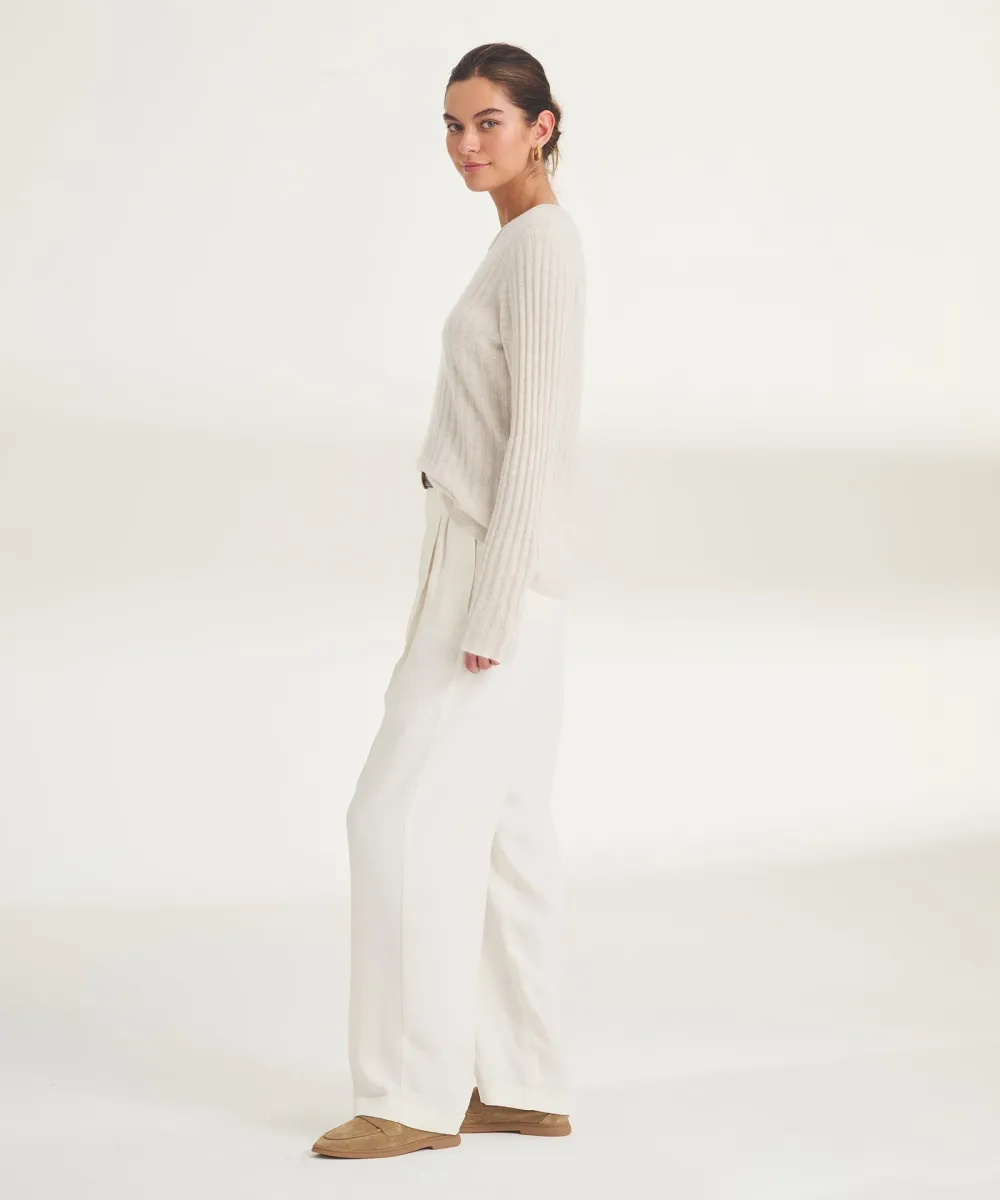 Lightweight Cashmere Ribbed Sweater 26