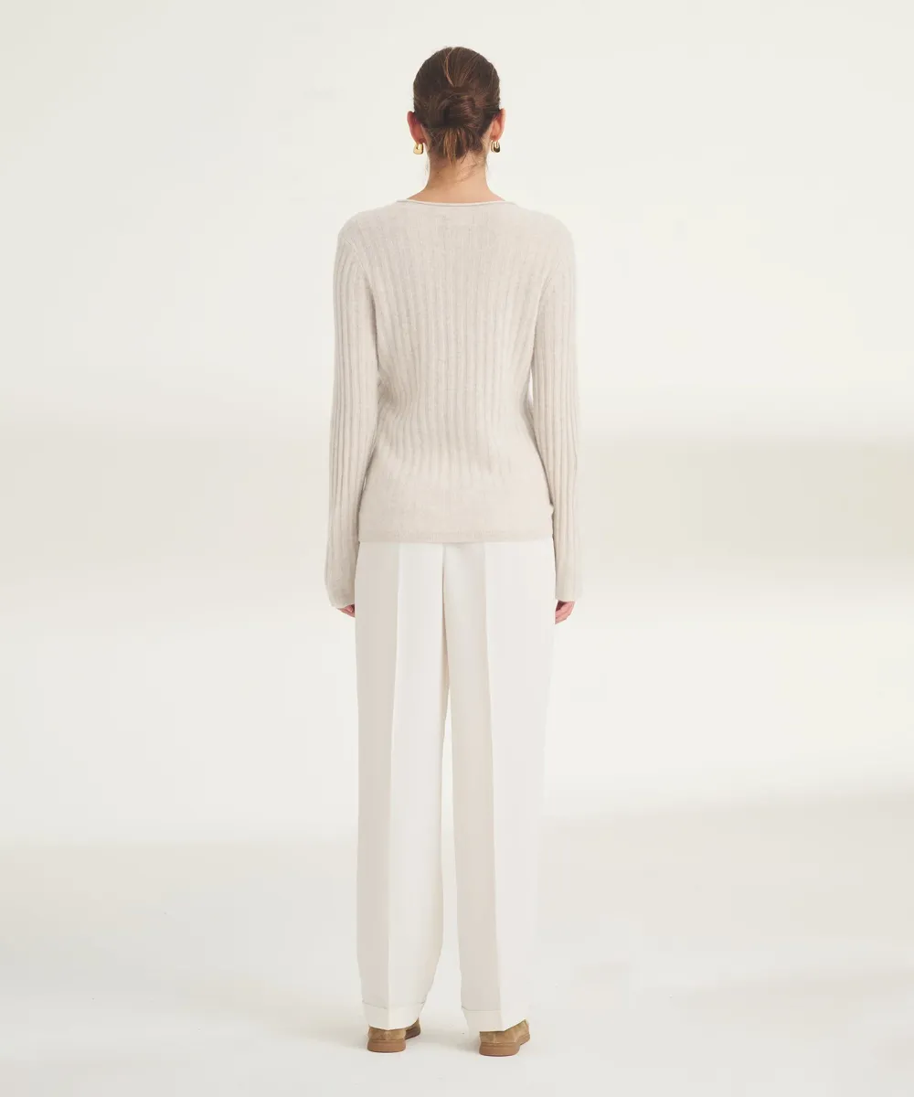 Lightweight Cashmere Ribbed Sweater 27