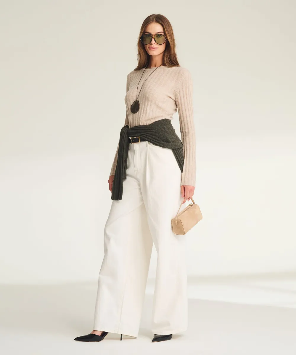 Lightweight Cashmere Ribbed Sweater 29