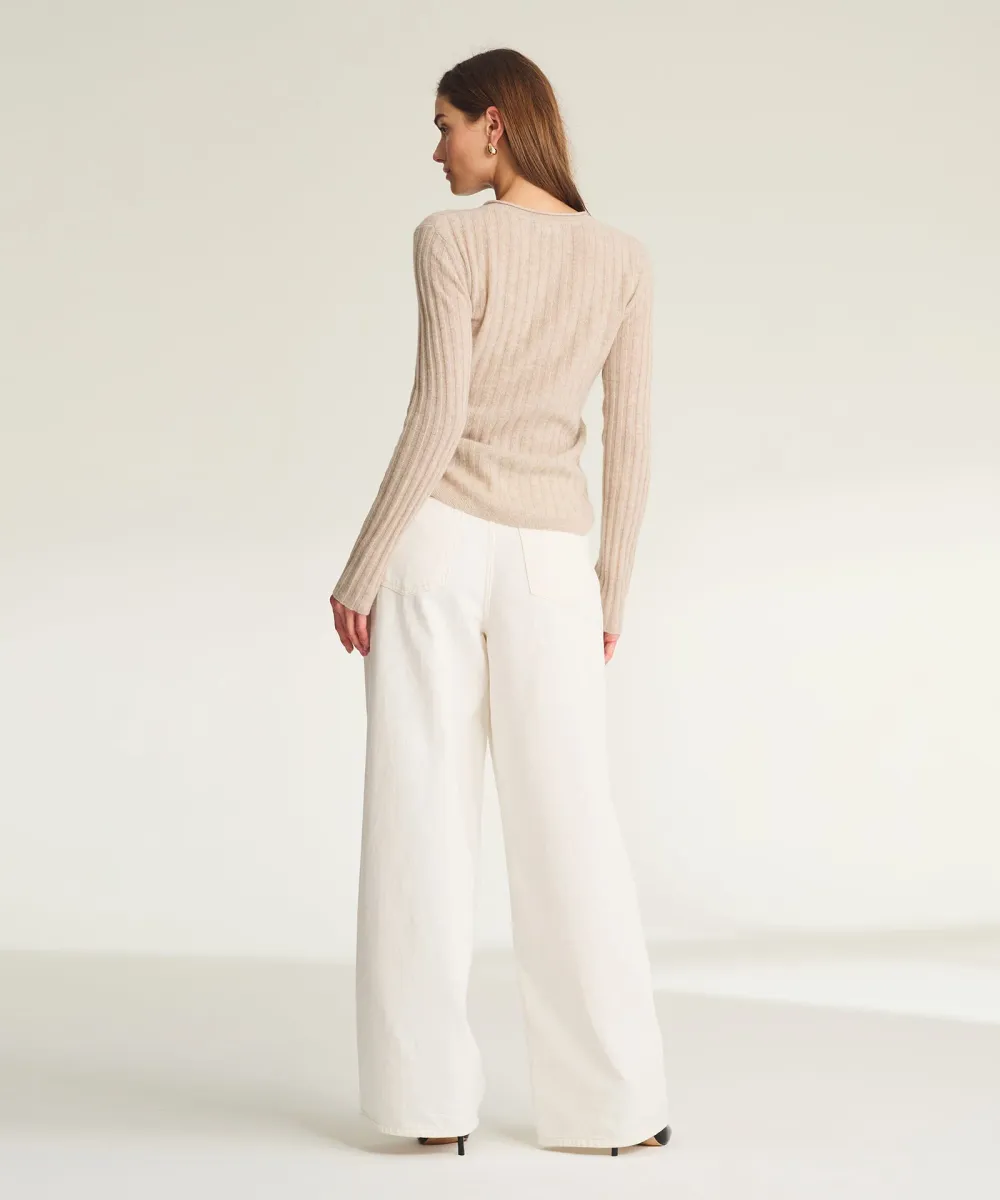 Lightweight Cashmere Ribbed Sweater 33