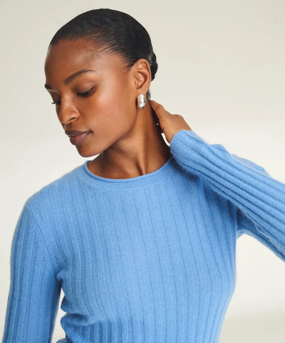 Lightweight Cashmere Ribbed Sweater 35