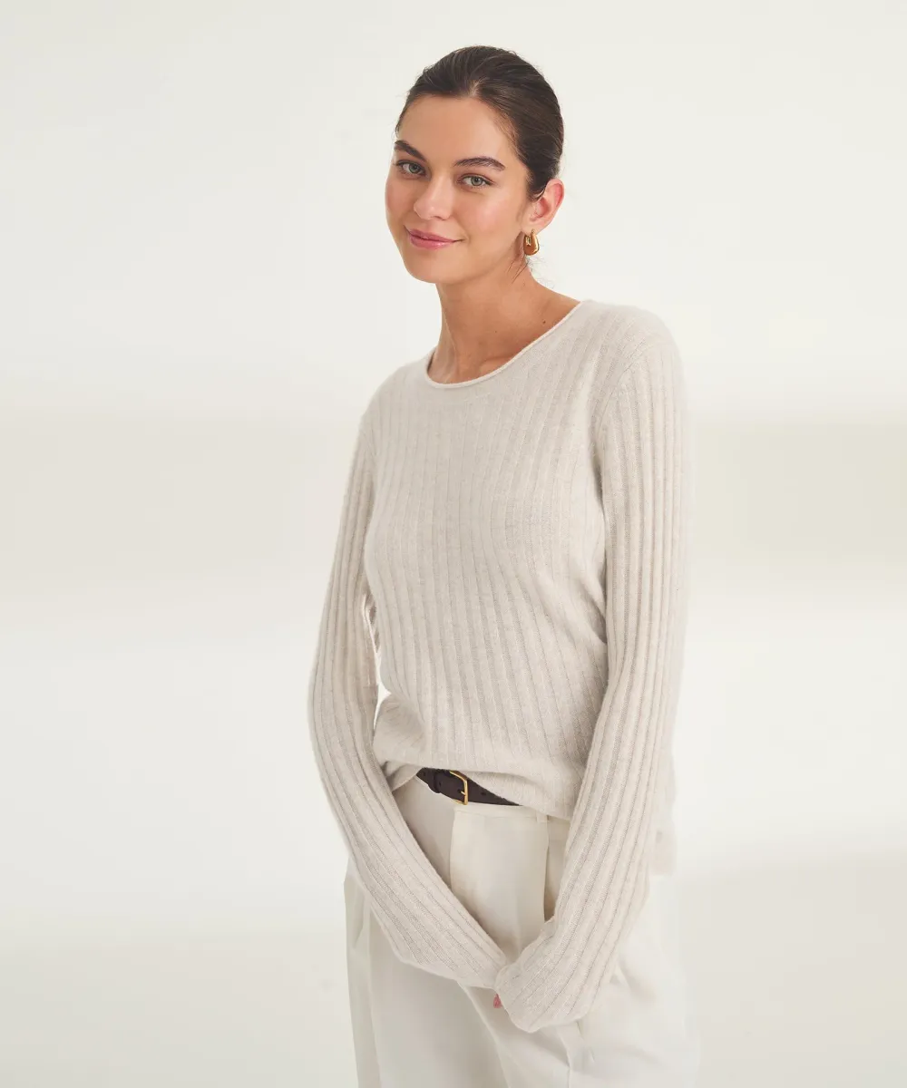 Lightweight Cashmere Ribbed Sweater 5