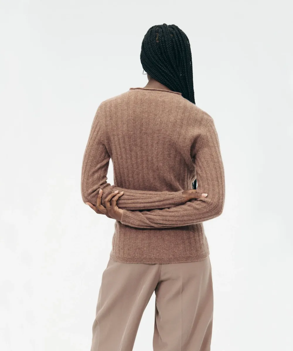 Lightweight Cashmere Ribbed Sweater 7
