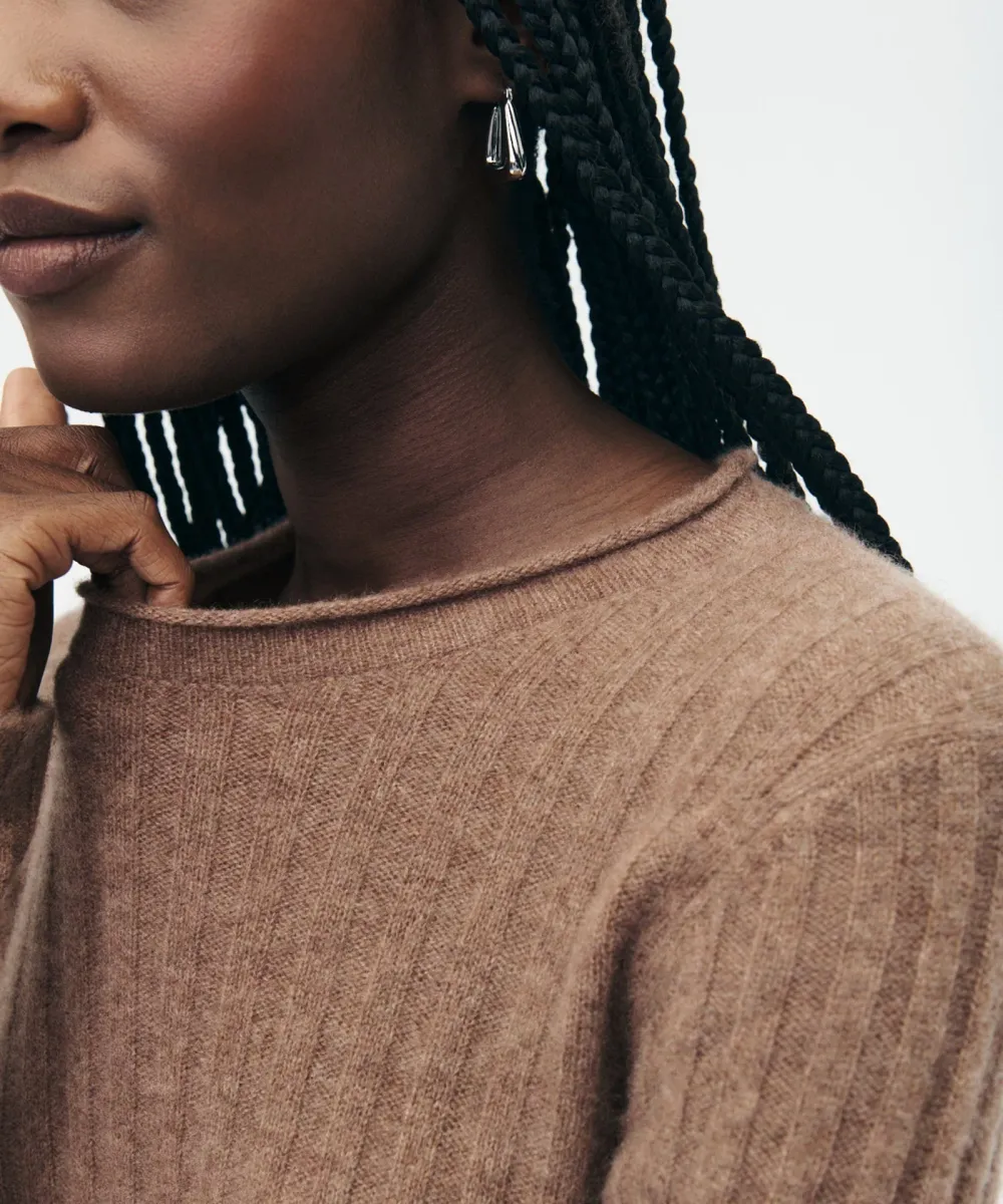 Lightweight Cashmere Ribbed Sweater 9