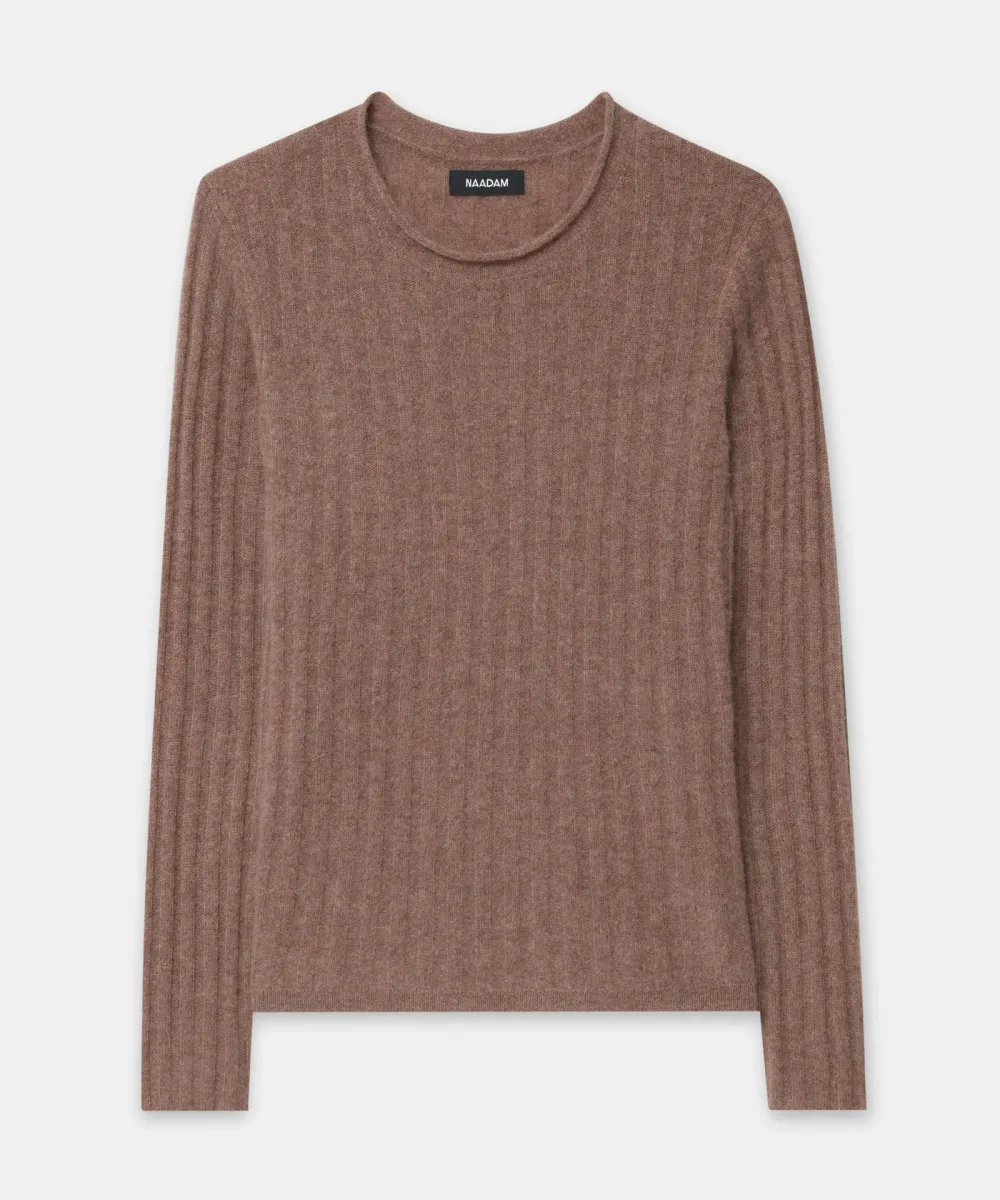 Lightweight Cashmere Ribbed Sweater 10