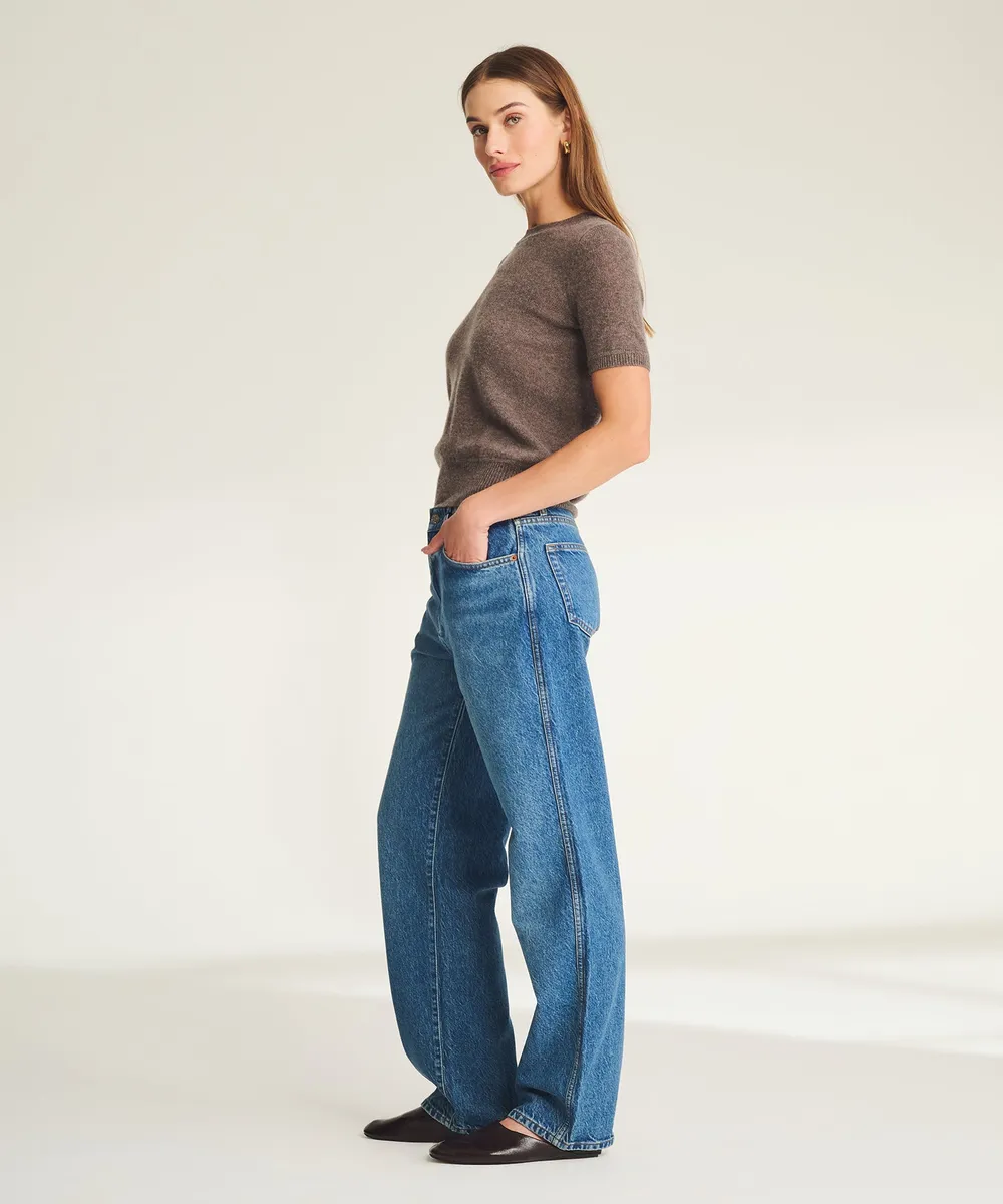 Lightweight Cashmere Short Sleeve Sweater 14