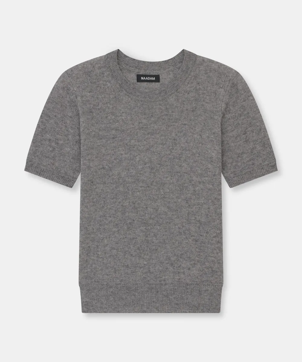 Lightweight Cashmere Short Sleeve Sweater 20