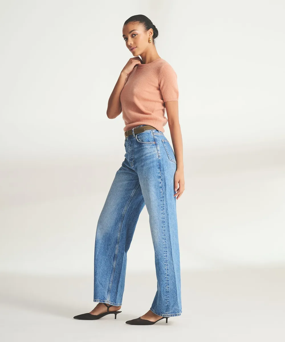 Lightweight Cashmere Short Sleeve Sweater 29