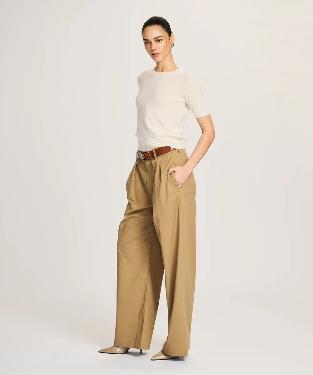 Lightweight Cashmere Short Sleeve Sweater 39