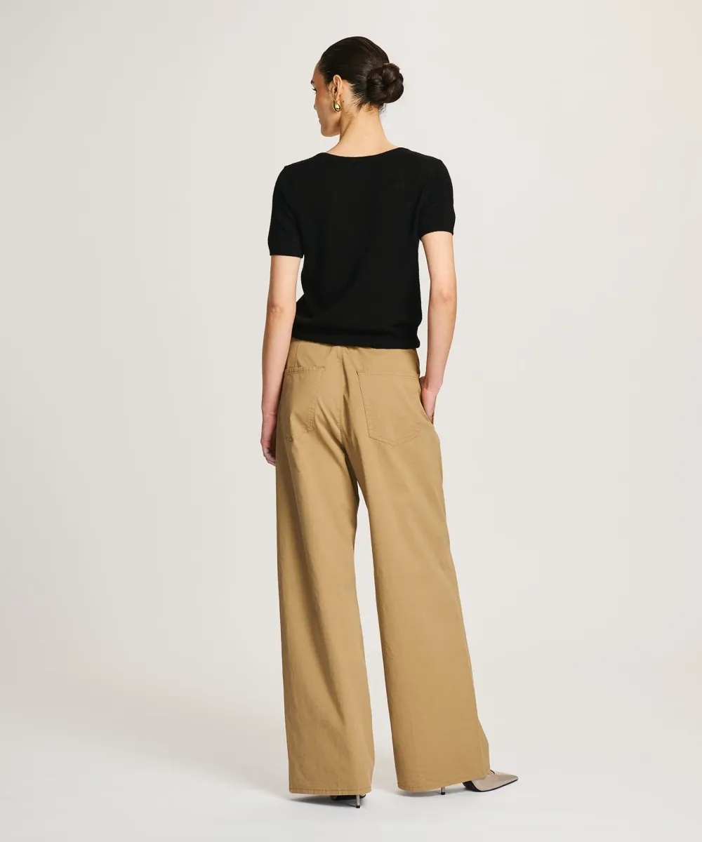 Lightweight Cashmere Short Sleeve V-Neck Sweater 17