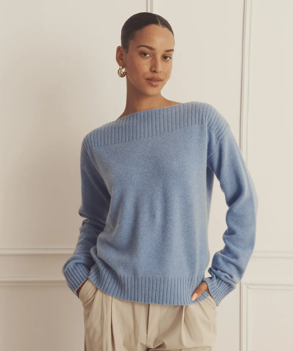 Luxe Cashmere Boatneck 4