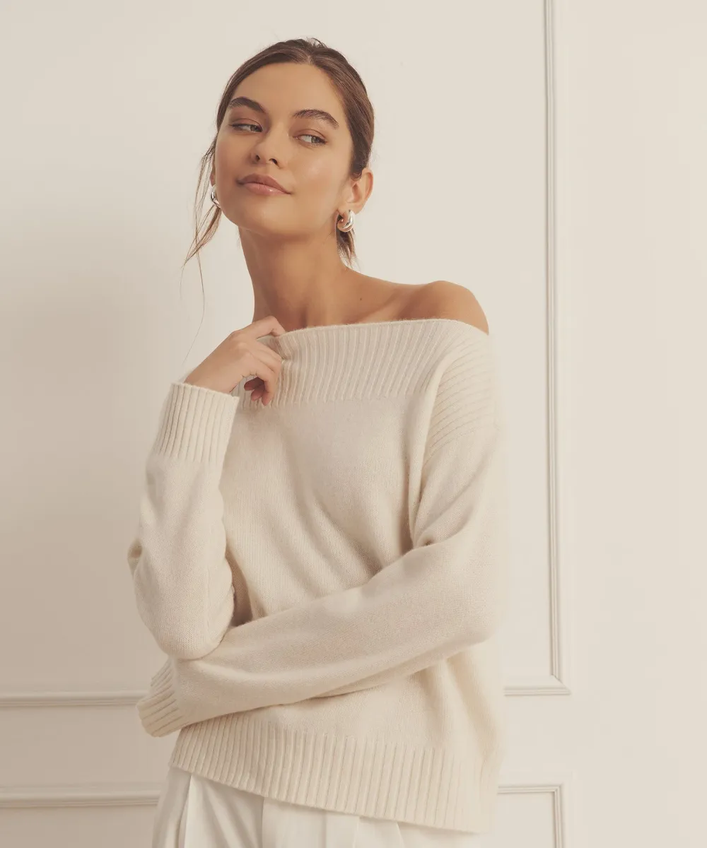 Luxe Cashmere Boatneck 5