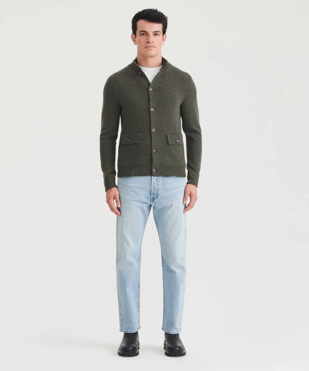 Luxe Cashmere High Neck Cardigan 15