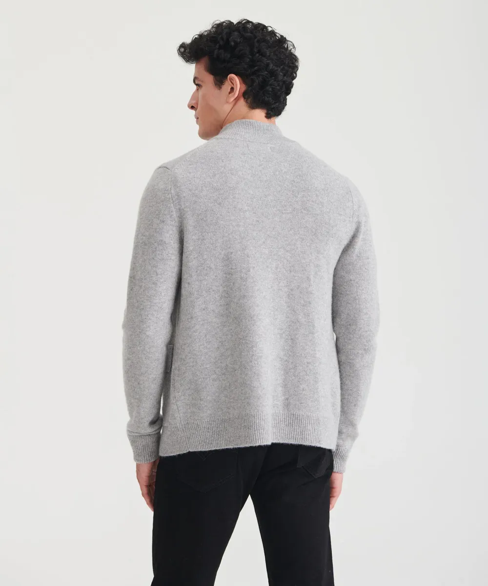 Luxe Cashmere High Neck Cardigan 17