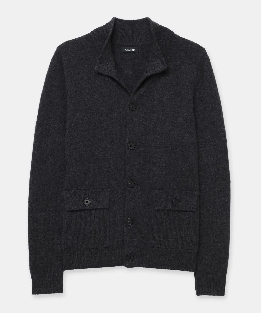 Luxe Cashmere High Neck Cardigan 25