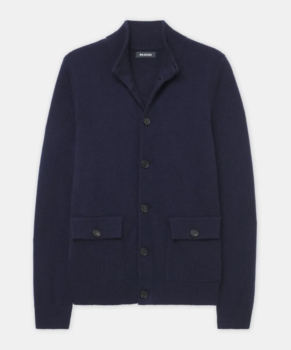 Luxe Cashmere High Neck Cardigan 26