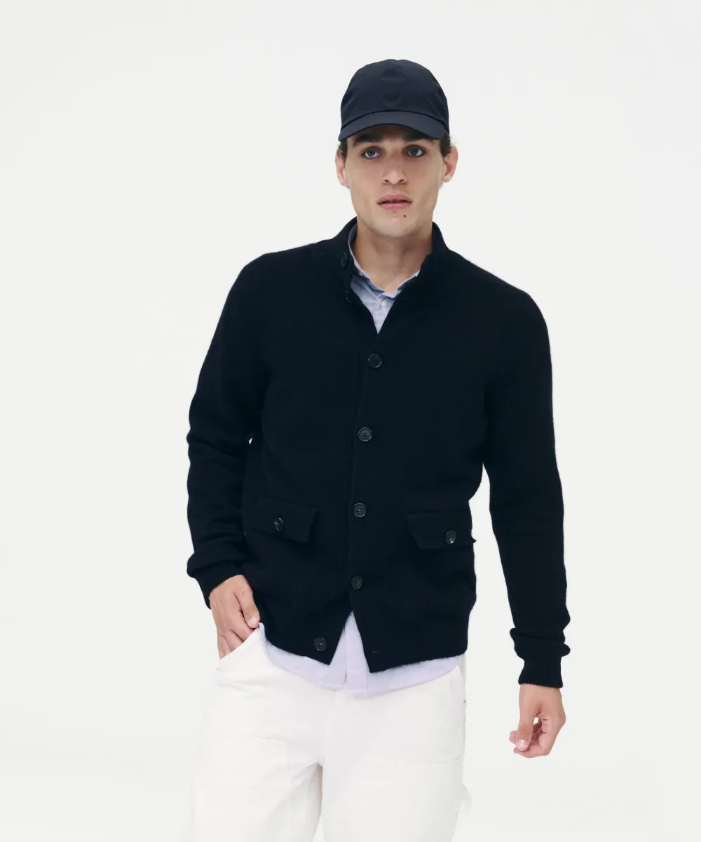 Luxe Cashmere High Neck Cardigan 8