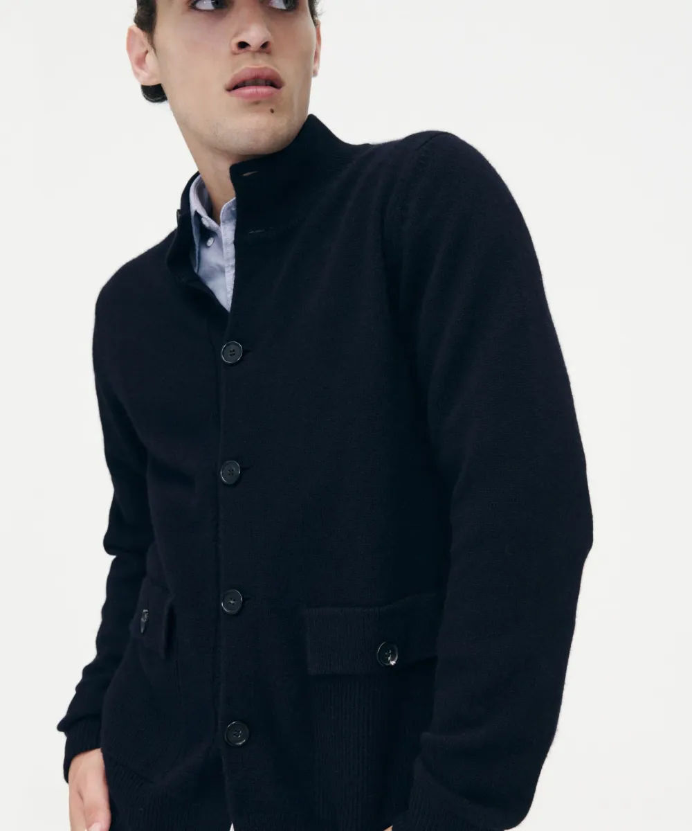 Luxe Cashmere High Neck Cardigan 9