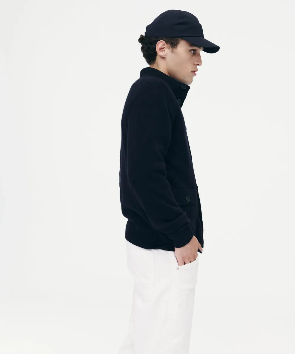 Luxe Cashmere High Neck Cardigan 10