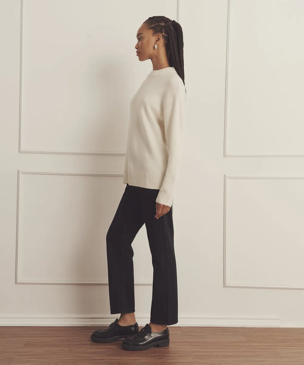 Luxe Cashmere Oversized Crewneck Sweater 11