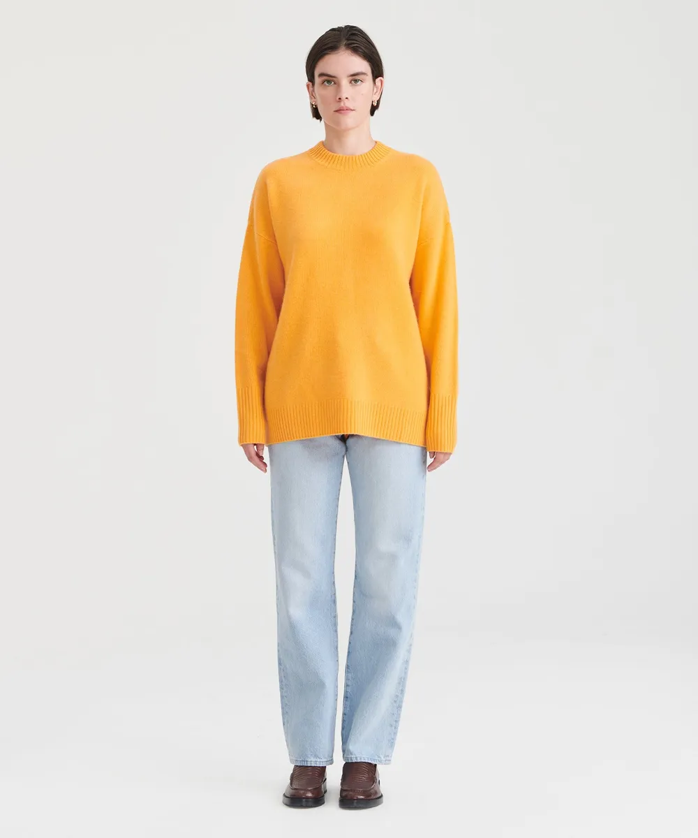 Luxe Cashmere Oversized Crewneck Sweater 17