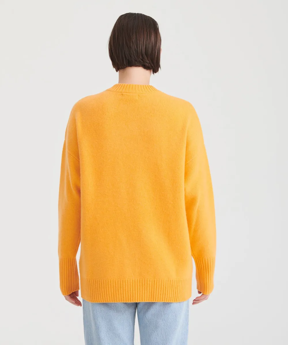 Luxe Cashmere Oversized Crewneck Sweater 20